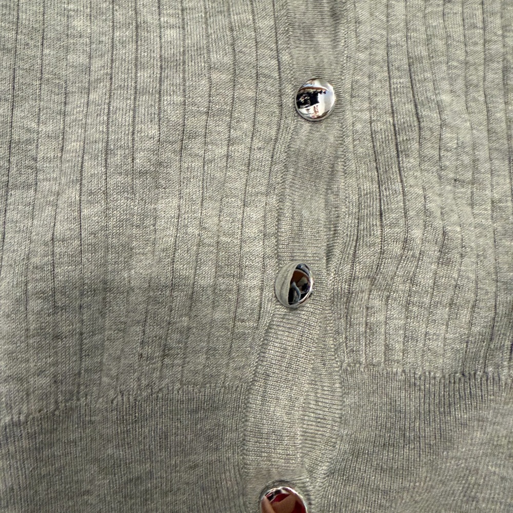 Primark Gray Ribbed Cardigan - Picture 2 of 6